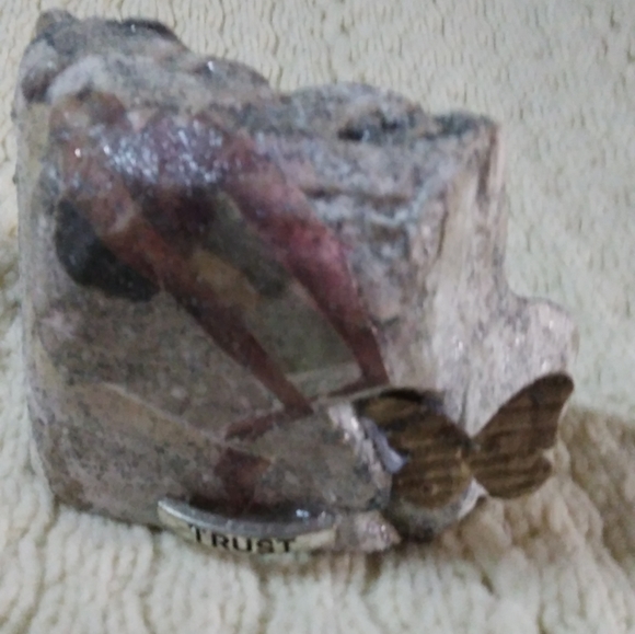 Handcrafted decoupage inspirational rock or paper weight - Picture 4 of 7